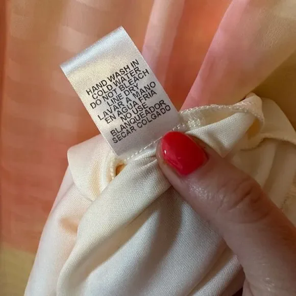 Entro Light Pink Lemon Yellow Mini Dress Medium - Picture 9 of 10